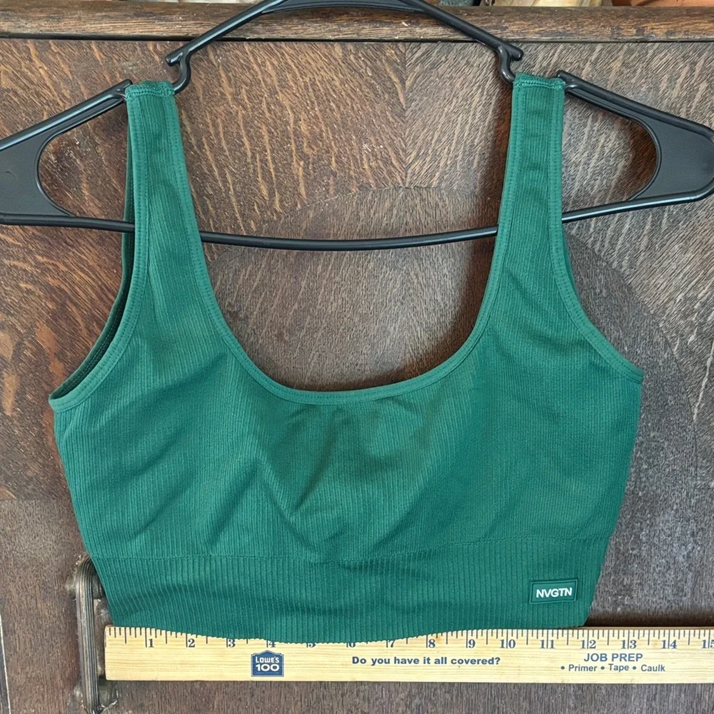 NVGTN Balsam Green Sports Bra and Leggings Set LG/XL - Picture 5 of 16